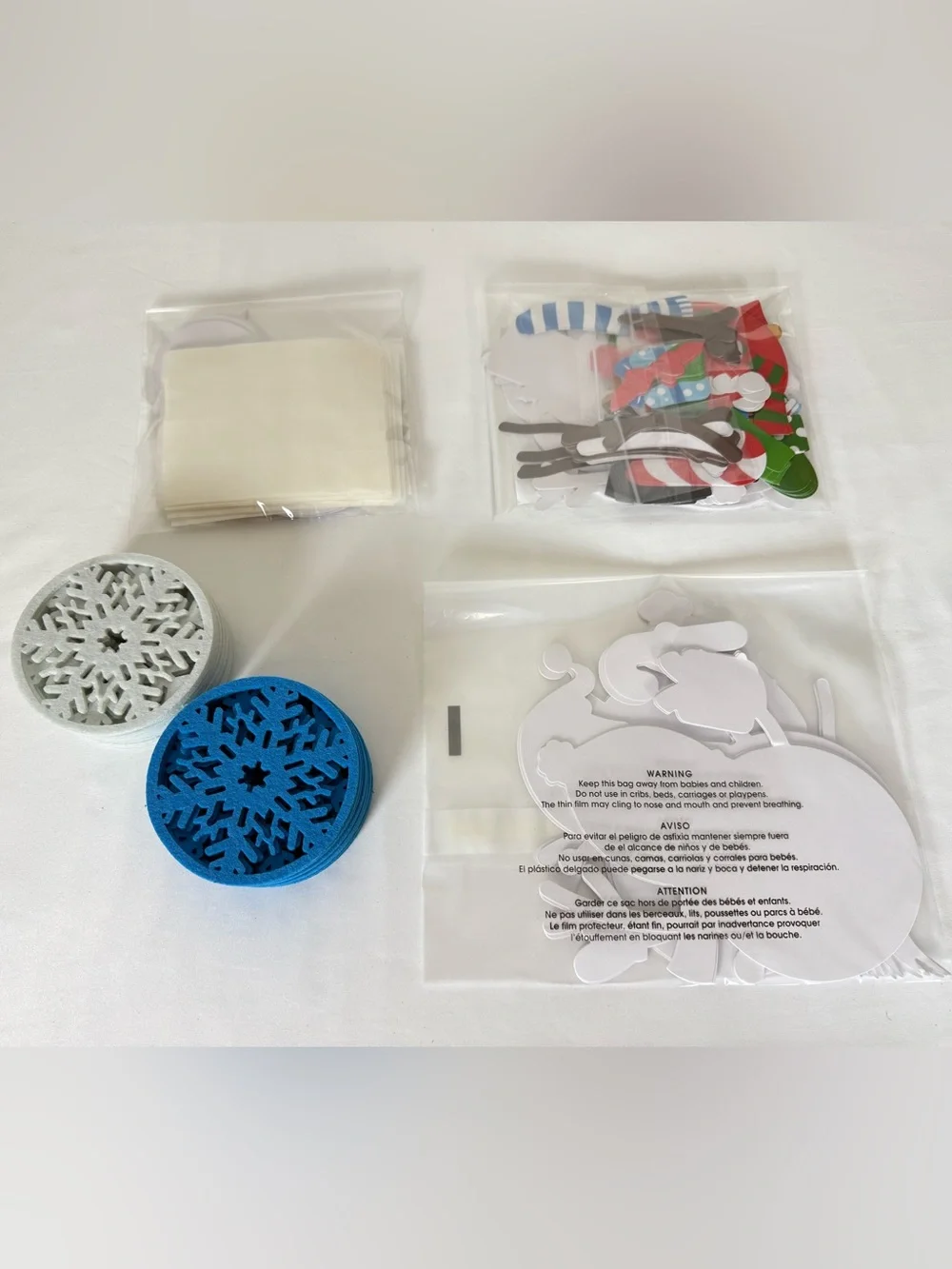 🎄☃️ 24PCS Christmas Snowman Coaster DIY Craft Kit – Holiday Party Fun!